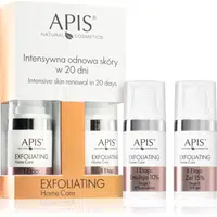 Apis Natural Cosmetics Exfoliation Home Care sada pro intenzivní obnovení a vypnutí pleti 2x15 ml