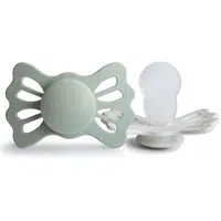 FRIGG Lucky Size 2:6-18 months dudlík Sage/Silver Gray 2 ks