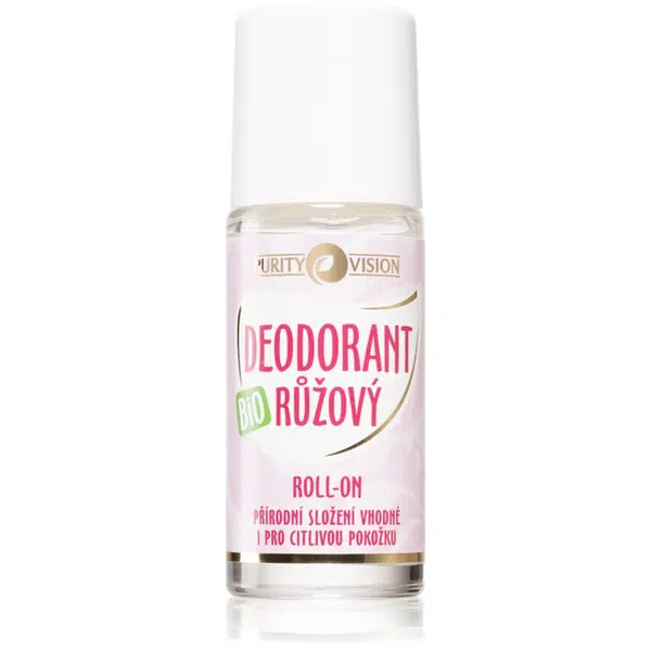 Purity Vision BIO deodorant roll-on s růžovou vodou 50 ml