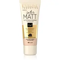 Eveline Cosmetics Satin Matt matující make-up se šnečím extraktem odstín 101 Ivory 30 ml