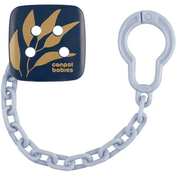 Canpol babies Gold Soothers Holder řetízek na dudlík Blue 1 ks