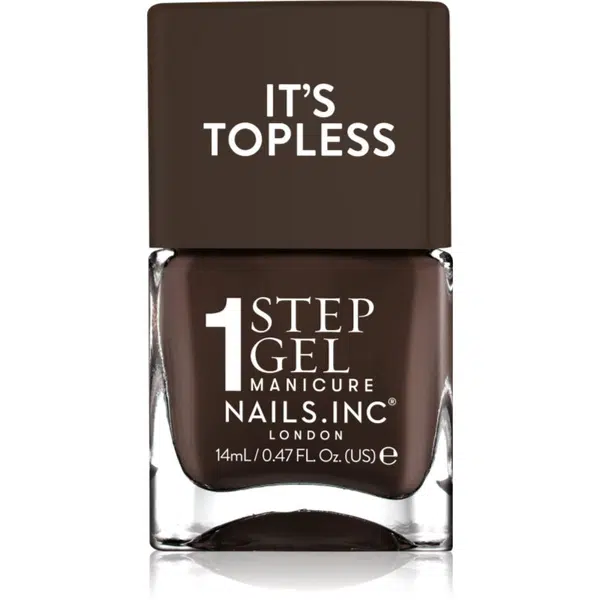 Nails Inc. It’s Topless gelový lak na nehty pro dlouhotrvající efekt odstín Kourtney 14 ml