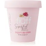 Fluff Raspberries & Almonds tělový jogurt Rice Protein & Coconut Oil 180 ml