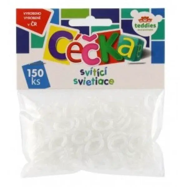 Céčka svítící 150 ks plast v sáčku