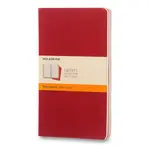 Sešity Moleskine Cahier L, linkovaný, 3 ks, červené