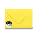 Barevná obálka Clairefontaine, A5, olizová, 20 ks - žlutá