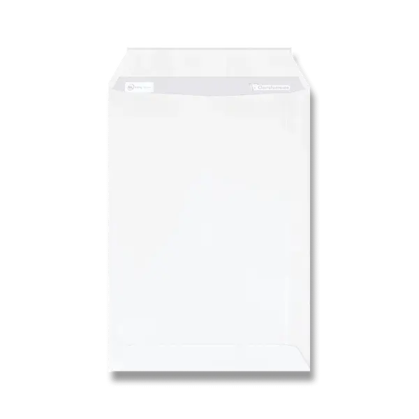 Bílá obálka Clairefontaine - C5, samolepicí, bez okénka, lepení na výšku