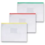 Kapsa FolderMate na zip - A4, transparentní, mix barev