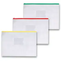 Kapsa FolderMate na zip - A4, transparentní, mix barev