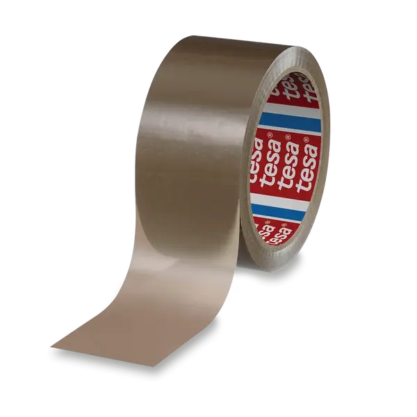 Samolepicí páska Tesa Standard, 48 mm x 66 m - hnědá