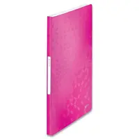 Katalogová kniha Leitz Wow, A4, 40 fólií - růžová