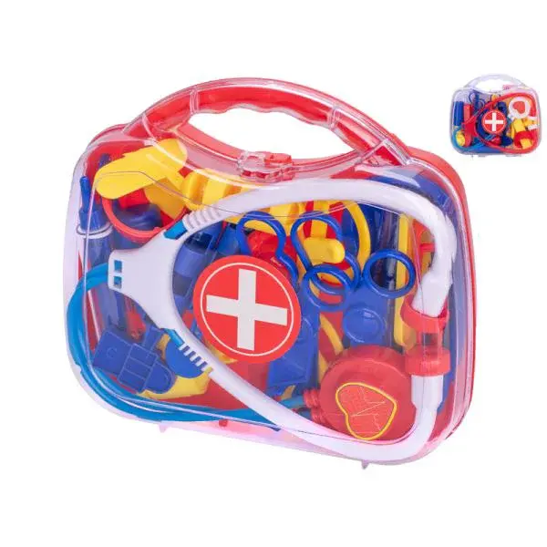 Doktorský set v kufříku 17ks 19x17cm 2 barvy
