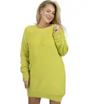 Pri Fluffy sweater knit dress round neckline FLUFFY