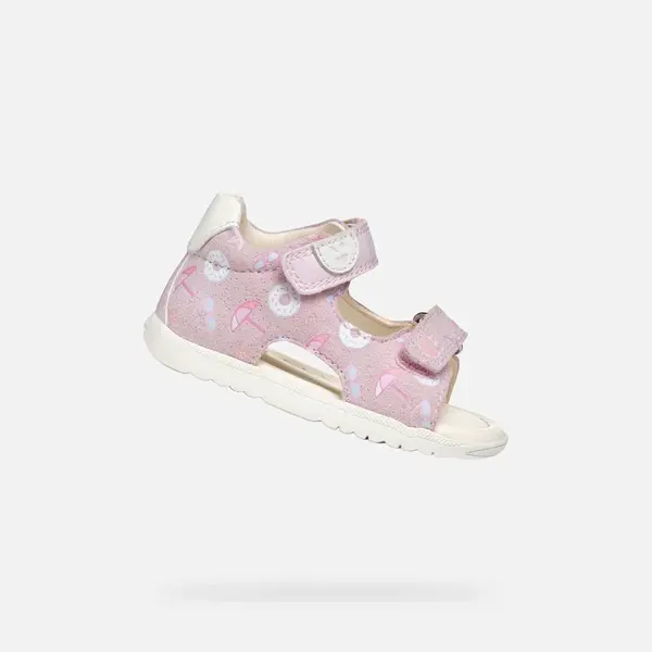 Girls First Steps Geox Macchia Pink - Girls