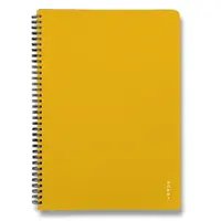 Kroužkový blok Verde Karton P+P A4, linkovaný, 60 listů - hořčicový