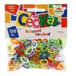 Céčka barevná 150 ks plast v sáčku