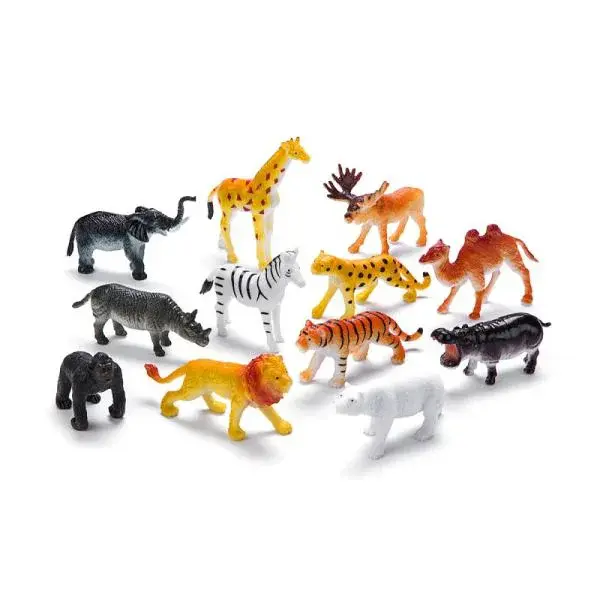 Zvířátka figurky v tubě - Safari