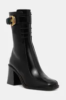 Kožené kotníkové boty Pollini