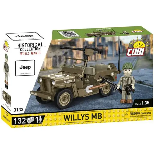 Cobi II WW Willys MB, 1:35, 132 k, 1 f