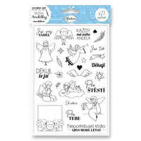 Razítka Stampo Christmas Aladine - Andělky, 27 ks