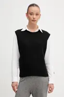 Vesta s přídavkem vlny United Colors of Benetton béžová barva, 126WD10BA