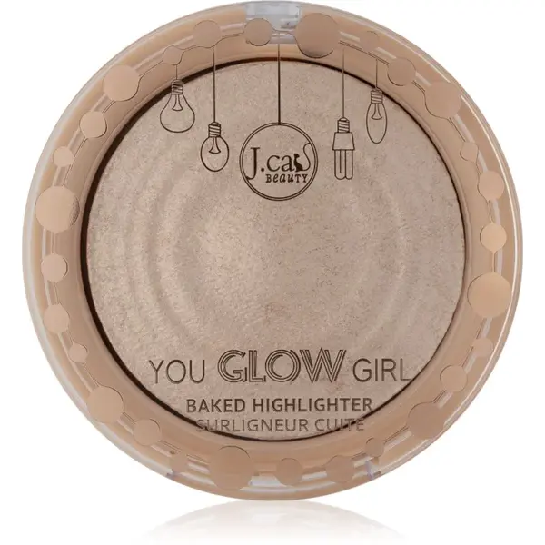 J.Cat Beauty You Glow Girl zapečený rozjasňovač odstín 104 Crystal Sand 8.5 g