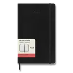 Diář Moleskine 2026 - měkké desky L, denní, černý
