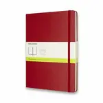 Zápisník Moleskine - tvrdé desky XL, čistý, červený
