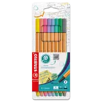 Liner STABILO point 88 - sada 8 pastelových barev