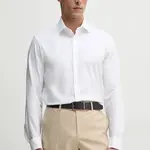 Košile Calvin Klein pánská, bílá barva, regular, s italským límcem, K10K107889