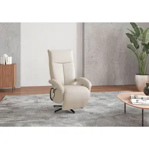 Sit & More KŘESLO, textil, krémová