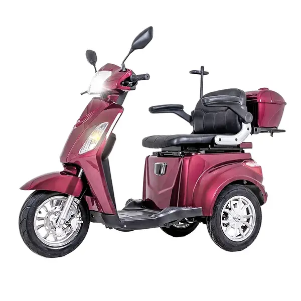 Elektrický tříkolový vozík inSPORTline Zorica Lion vínová