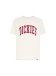 DICKIES Tričko 'Aitkin'  svetlobéžová / červená