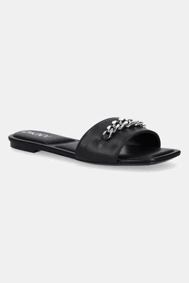 Kožené pantofle Dkny Dania dámské, černá barva, K1544758
