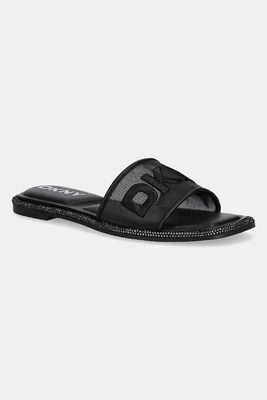 Pantofle Dkny Badin Logo dámské, černá barva, K1565205