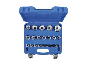 BGS technic Hlavice nástrčné 1/2" 8-36 mm, sada 21 dílů - BGS 2267