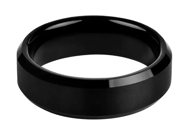 Troli Černý ocelový prsten 52 mm