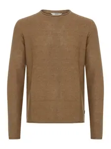 !Solid Sveter  hnedá