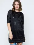 Blouse black Yups amu0366. R21