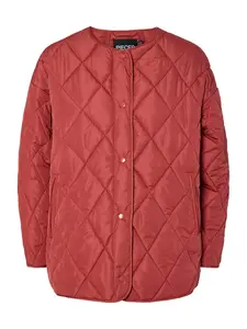 PIECES Prechodná bunda 'PCStella'  brusnicová