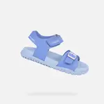 Fialové dievčenské sandále Geox Fusbetto