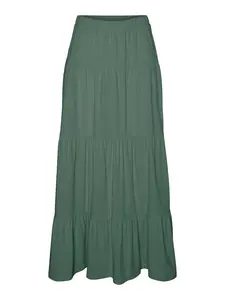 VERO MODA Sukňa 'VMMia'  tmavozelená