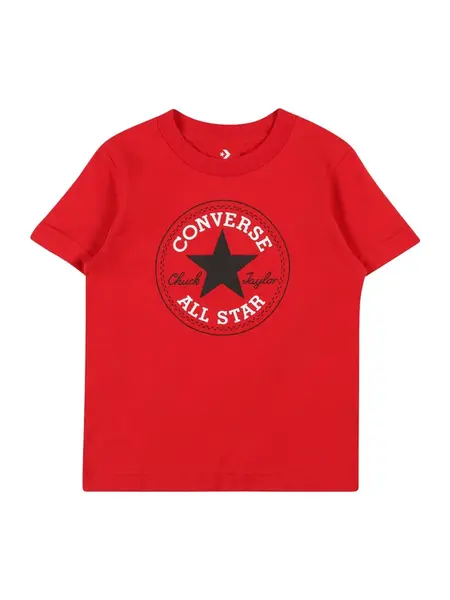 CONVERSE Tričko  červená / čierna / biela