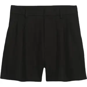 GAP PLEATED Dámske kraťasy, čierna, veľkosť