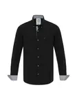 By Diess Collection Košeľa  sivá / červená / čierna