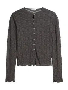 Bershka Blúzka  tmavosivá