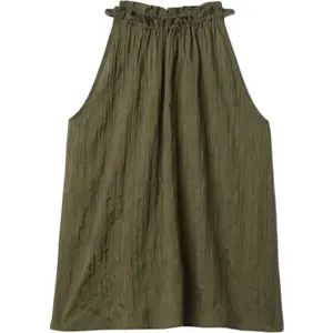 GAP CRINKLE Dámský top, khaki, velikost