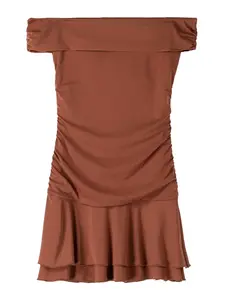 Bershka Šaty  hrdzavohnedá