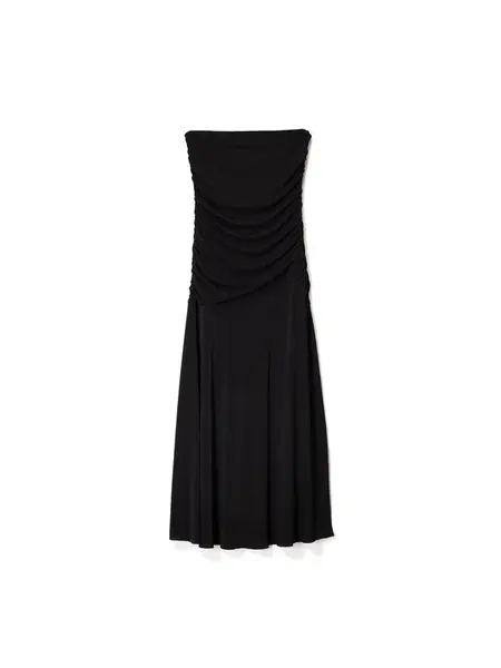 Bershka Šaty  čierna