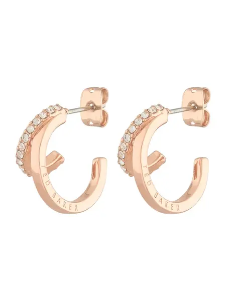 Ted Baker Náušnice 'HELIAS'  ružové zlato / priehľadná